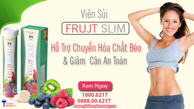 Viên Sủi Frujt Slim - Hỗ Trợ Chuyển Hóa Chất Béo & Giảm Cân An Toàn