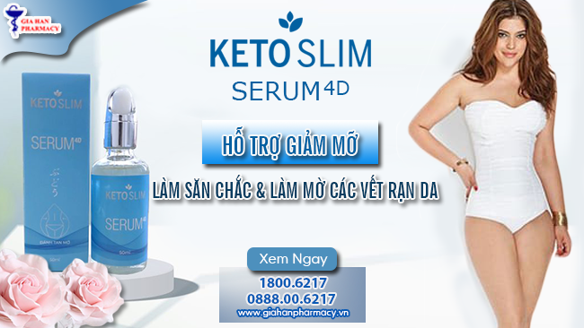 Keto Slim Serum 4D - Hỗ Trợ Giảm Mỡ, Làm Săn Chắc & Làm Mờ Các Vết Rạn Da