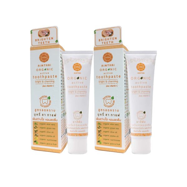 Kem Đánh Răng Thảo Dược ORGANIC AIMTHAI Plus Vitamin C