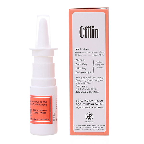Thuốc Xịt Mũi Otilin 0.1%