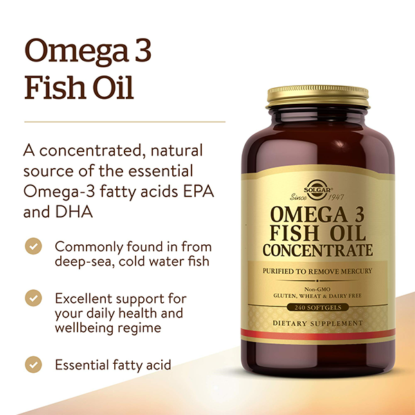 Solgar Omega 3 Fish Oil Concentrate - Bổ Sung Dưỡng Chất Cho Não & Tốt ...