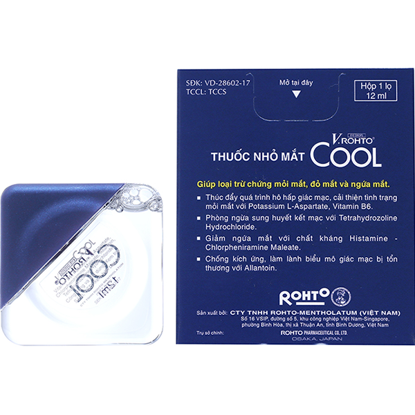 Thuốc Nhỏ Mắt V.Rohto Cool
