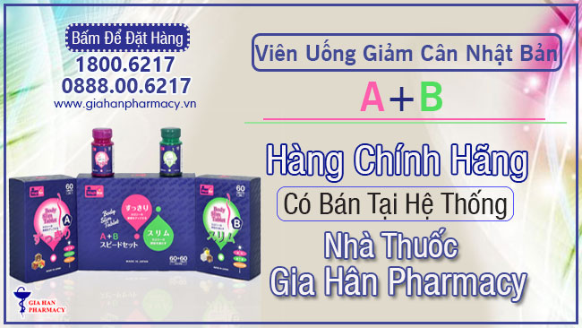 viên uống giảm cân nhật bản A+B