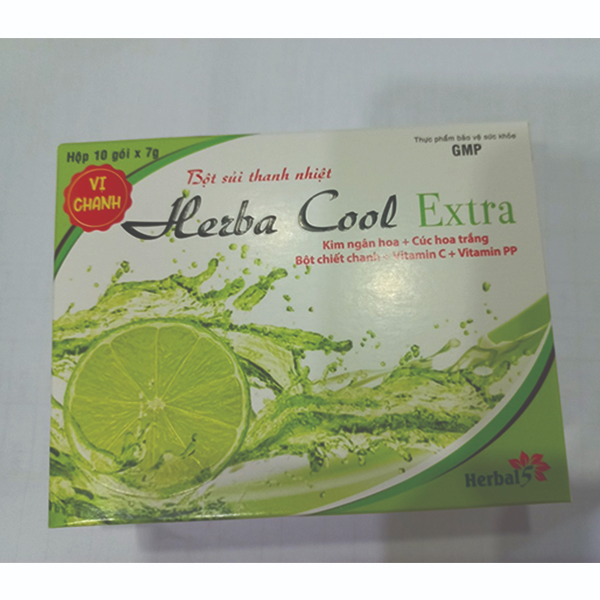 Bột Sủi Thanh Nhiệt Herba Cool Extra Hương Chanh