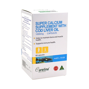 Careline Super Calcium Supplement With Cod Liver Oil - Tăng Cường Sức Khỏe Miễn Dịch
