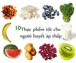 Thực phẩm tốt cho người huyết áp thấp