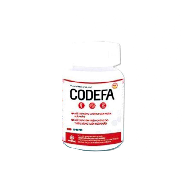 Code Faf Codefa - Viên Uống Hỗ Trợ Tăng Cường Tuần Hoàn Máu Não (Hộp 60 Viên)