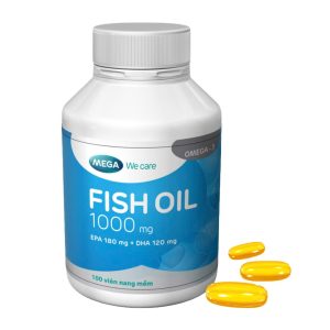 Mega We Care Fish Oil 1000mg - Tốt Cho Thị Lực Và Não Bộ (Hộp 30 Viên)