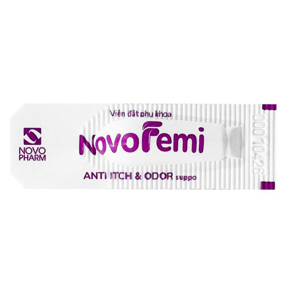 Viên Đặt Phụ Khoa NovoFemi Treat Itch & Odor Suppo 