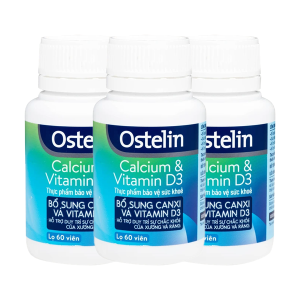 Ostelin Calcium & Vitamin D3 duy trì sự chắc khỏe của xương